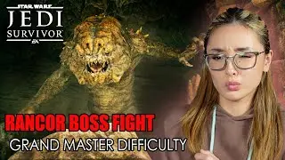 DYING A LOT | Star Wars Jedi Survivor Rancor Boss Fight on Grand Master Difficulty