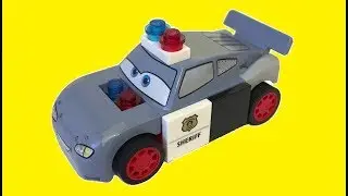 Cars 3 Disney Lego Police Car Lightning McQueen Jackson Storm Miss Fritter Car Game