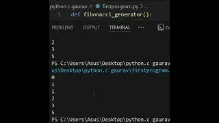 Generator Approach Fibonacci  series