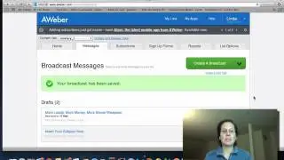 How To Create And Send A Broadcast Message In AWeber