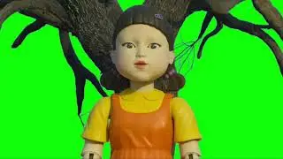 Squid Game Red Light Green Light Green Screen