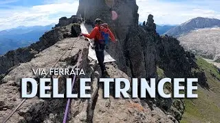Via Ferrata Delle Trincee, Marmolada, Dolomites, Italy