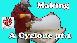 Making a dust collector cyclone from HDPE part 1