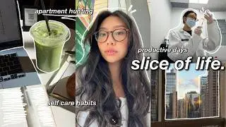 almost adulting 🚚 apartment hunting, productive days in my life, self care habits & pharmacy updates