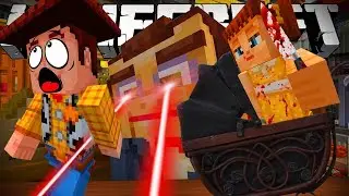 MINECRAFT TOY STORY | SHERIFF WOODY ESCAPES FROM DOLL GABBY GABBY | MINECRAFT XBOX