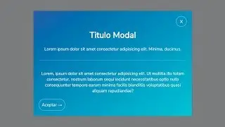 Crea un modal moderno con HTML, CSS y JavaScript