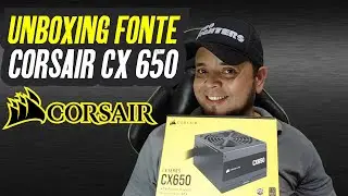 Unboxing of a Corsair CX 650 80 Plus Bronze power supply, installation on an Intel Pentium Gold G...