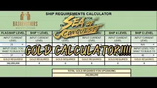Sea of Conquest Update & Gold Calculator!!!