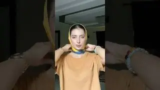 Scarf styling | makeup look | hijab look | anaya video | anaya | silk scarf | zero makeup tutorial