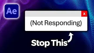 FIX After Effects CRASH When Opening Files (Not Responding)