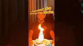 Jantar de LUXO na Índia 🇮🇳😱🔥 #india #comidaindiana #brasileirospelomundo
