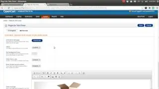 Show useful content on tab close event