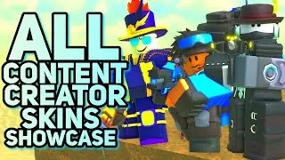 ALL 7 NEW SKINS | CONTENT CREATOR UPDATE SHOWCASE | Tower Defense Simulator