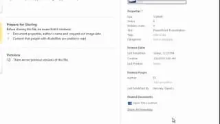 Microsoft PowerPoint: How to Use the Document Inspector (Remove Inappropriate Information)