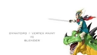 Experimental sculpting (dynatopo + vertex paint) in Blender