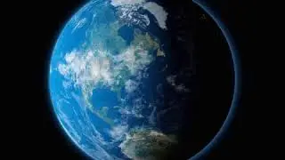 Real Earth 3D rotation AOD Animated O