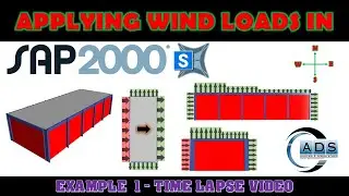 Applying Wind Loads in SAP2000 - Example 1 Time Lapse