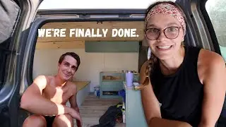 VAN BUILD: finishing the details on our tiny home on wheels