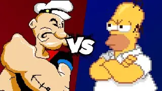 MUGEN Battle - Popeye vs Homer Simpson