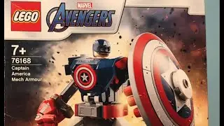 LEGO MARVEL 76168 Mech Kapitana Ameryki - Speed Build