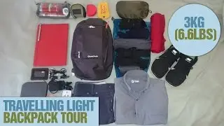 Travelling Light 3kg (6lbs) backpack with laptop