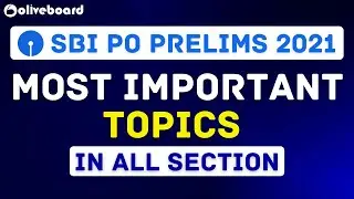 SBI PO 2021 | Most Important Topics for SBI PO Prelims 2021 || SBI PO Important Topics 2021