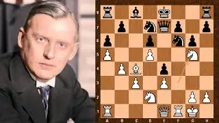 PROVOCATIVE KNIGHT MOVE! || Alekhine vs Tarrasch - Italian Game