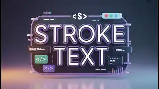 🏄‍♀️ Stroke Text Animation UI Using html css || CSS animation Tutorials || web development projects.