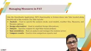 PAT tool of OpenStudio of EnergyPLus (Course introduction module 7)