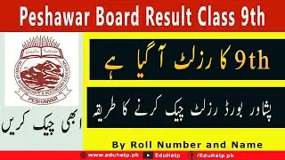 BISE Peshawar 9th Class Result 2024 Announced | BISEP Result Gazette Download