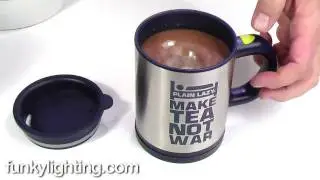 Silver Metal Self-Stirring Mug