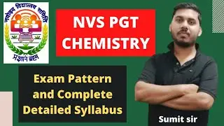 NVS PGT CHEMISTRY || SYLLABUS || 2021