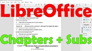LibreOffice Writer # Edit Headings numbering in big documents with chapters