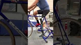 Shlomo Tests His Custom Above-Knee Cycling Prosthesis