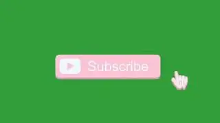 🌱pink subscribe button | green screen 2020🌱