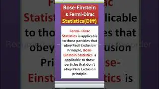 Quantum statistical mechanics #utubeshorts