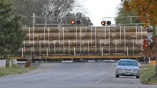 10/24/20 - NS 167 with Pipe Loads at Centralia, IL