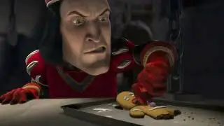 farquaad meets his gingerbread end