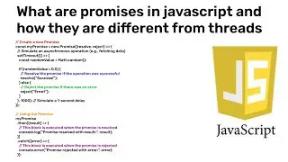 Mastering Promises in JavaScript - Asynchronous Programming Simplified | Javascript | Programming |