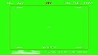Camera Recording Frame Green Screen 