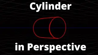 Draw a Cylinder in 2 Point Perspective