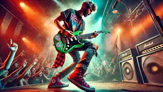 Catchy Melodic PUNK ROCK Backing Track in B Major