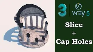How to slice 3d model + cap holes tutorial for beginners in 3dsmax 2021