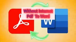 PDF file ko word me kaise convert kare          how to convert pdf to word      without internet