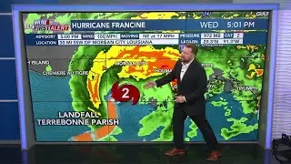 5PM Hurricane Francine Update