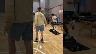 Bounce to Single Leg Reaction: Lower Leg Activation w Bones Hyland ☠️‼️ #nba #ankle