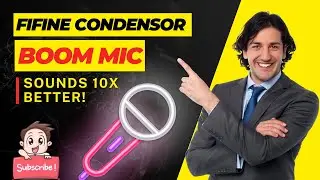 FiFine Condensor Boom MIC - MAKES THE WORLD OF SOUNDS 10X BETTER!