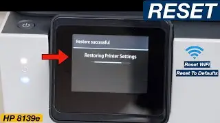 HP OfficeJet Pro 8139e Series Reset Printer To Factory Defaults !!