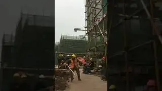 Лунная походка на стройке