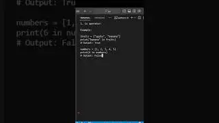 Python Membership Operators 
